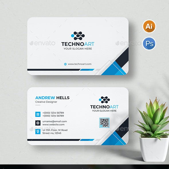 Detail Business Card Template Nomer 27