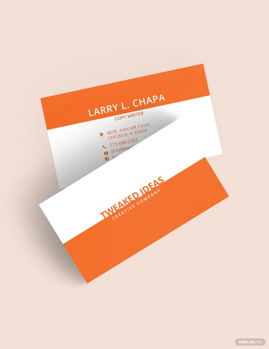 Detail Business Card Template Nomer 39