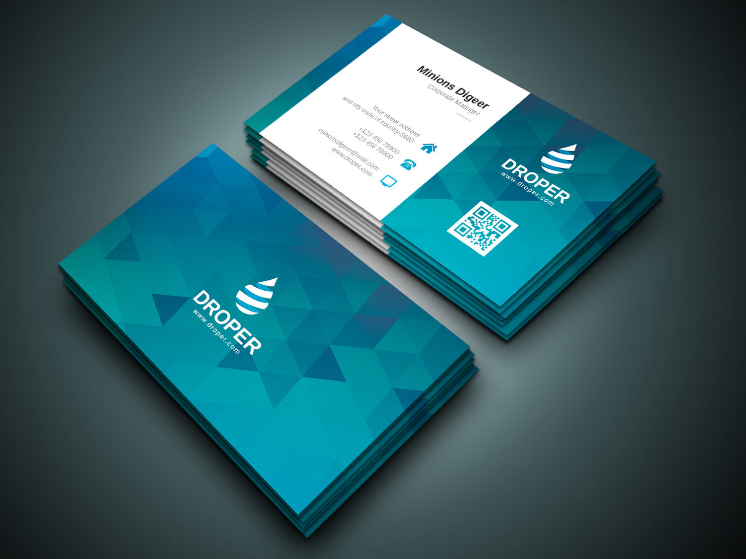 Detail Business Card Template Nomer 47