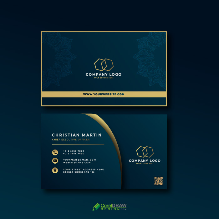 Detail Business Card Template Nomer 48