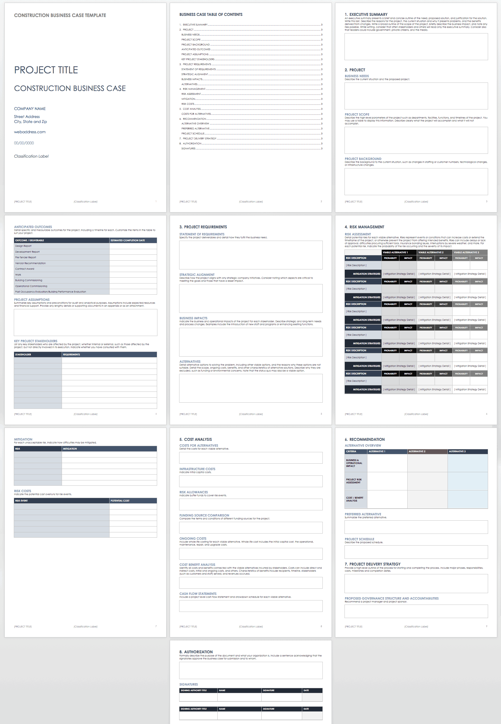 Detail Business Case Template Nomer 11