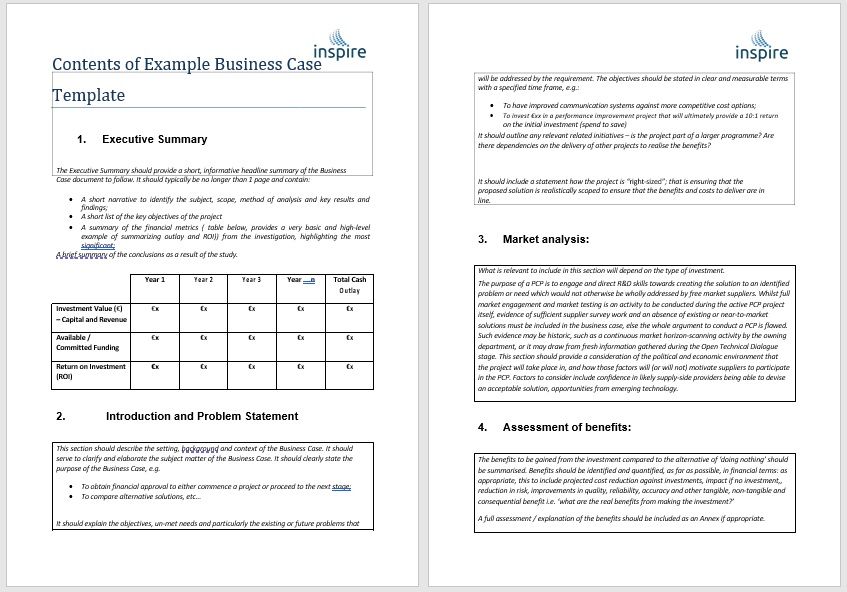 Detail Business Case Template Nomer 31