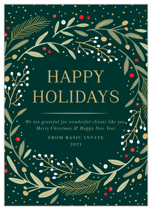 Detail Business Christmas Card Template Nomer 17