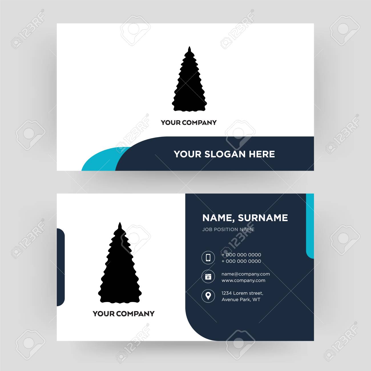 Detail Business Christmas Card Template Nomer 36