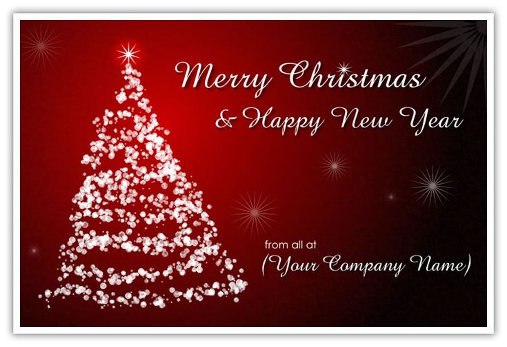 Detail Business Christmas Card Template Nomer 40