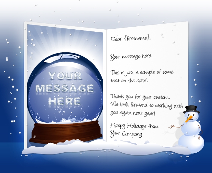 Detail Business Christmas Card Template Nomer 48