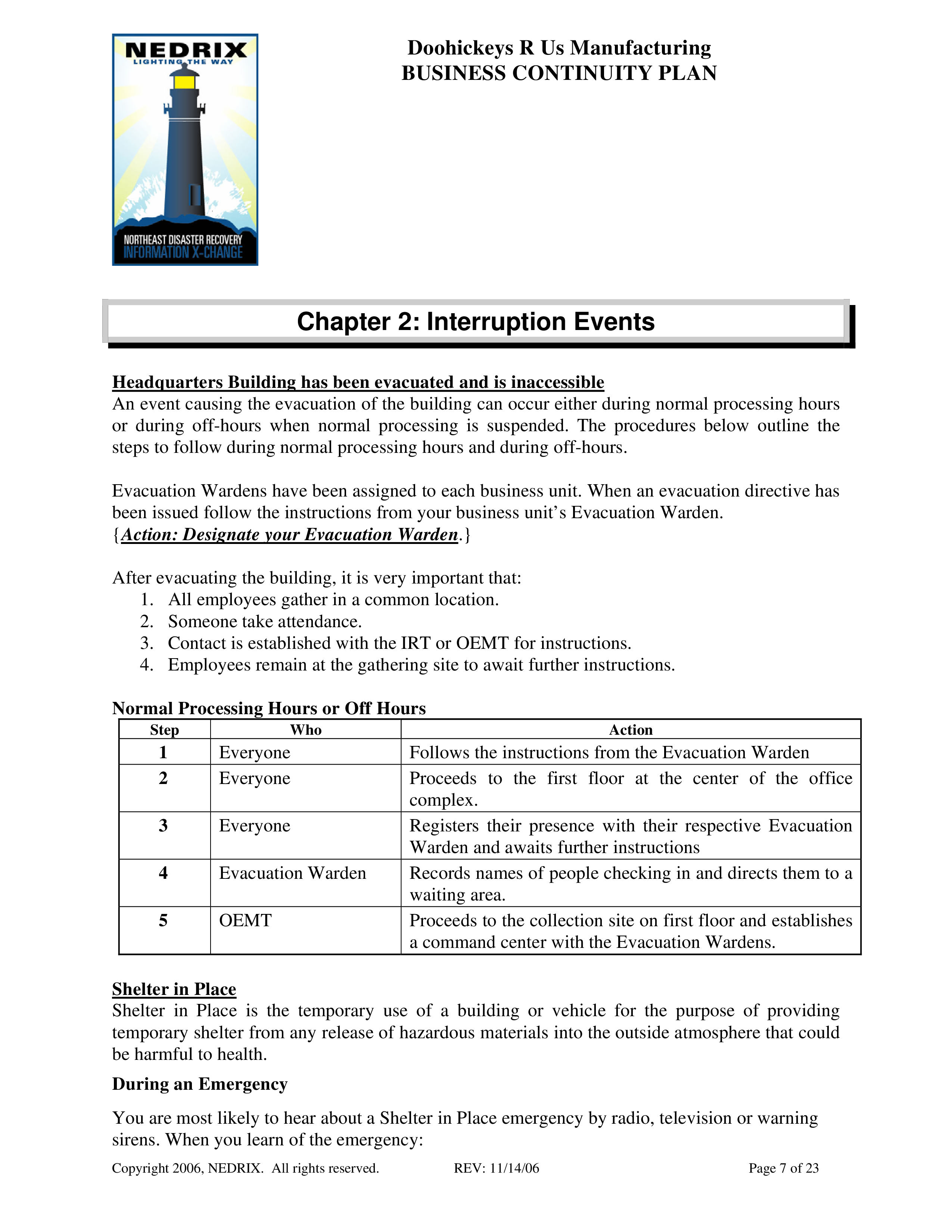 Detail Business Continuity Plan Bcp Template With Instructions And Example Nomer 20