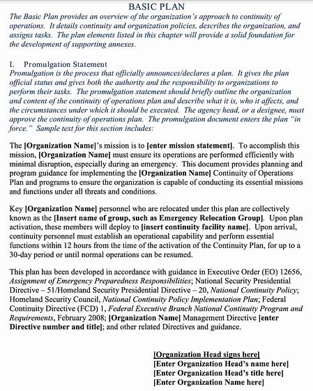 Detail Business Continuity Plan Bcp Template With Instructions And Example Nomer 29