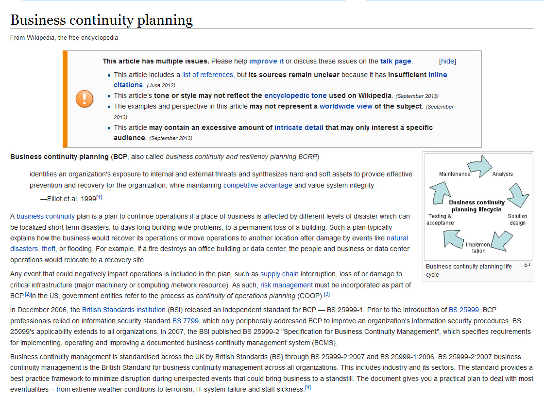 Detail Business Continuity Plan Bcp Template With Instructions And Example Nomer 32