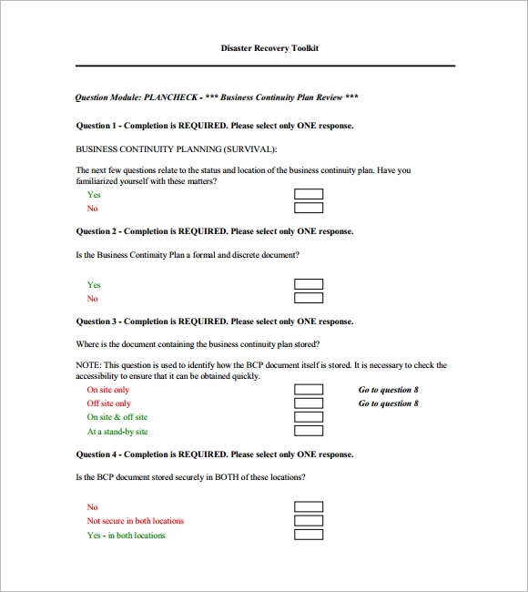 Detail Business Continuity Plan Bcp Template With Instructions And Example Nomer 56