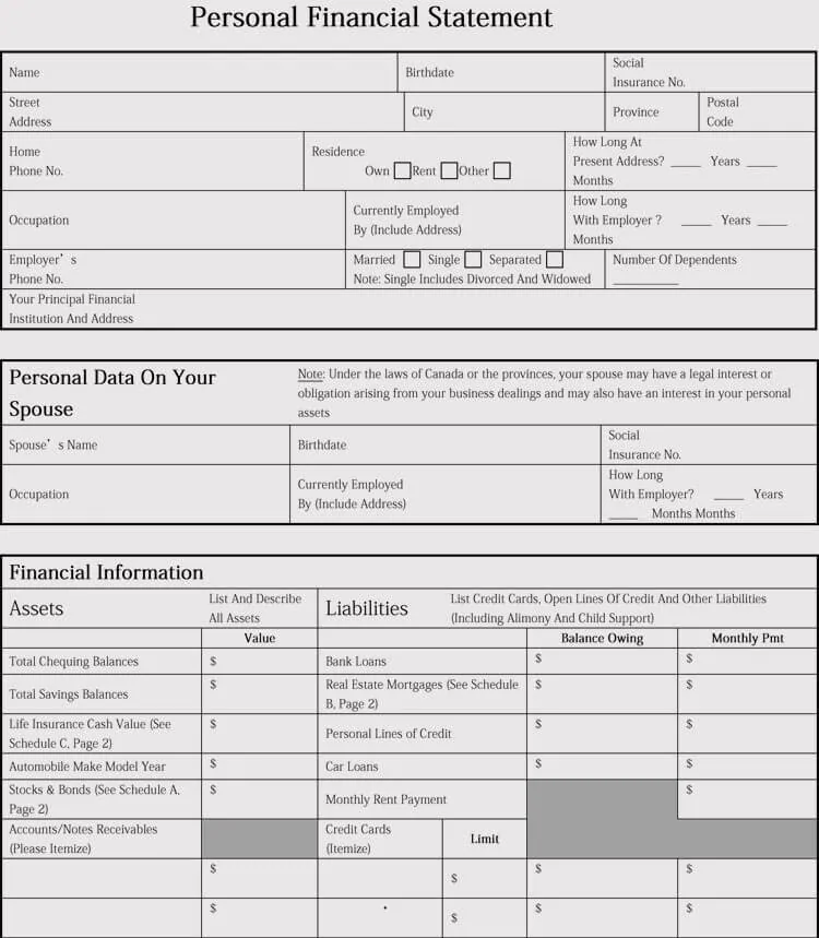 Detail Business Financial Statement Template Nomer 16