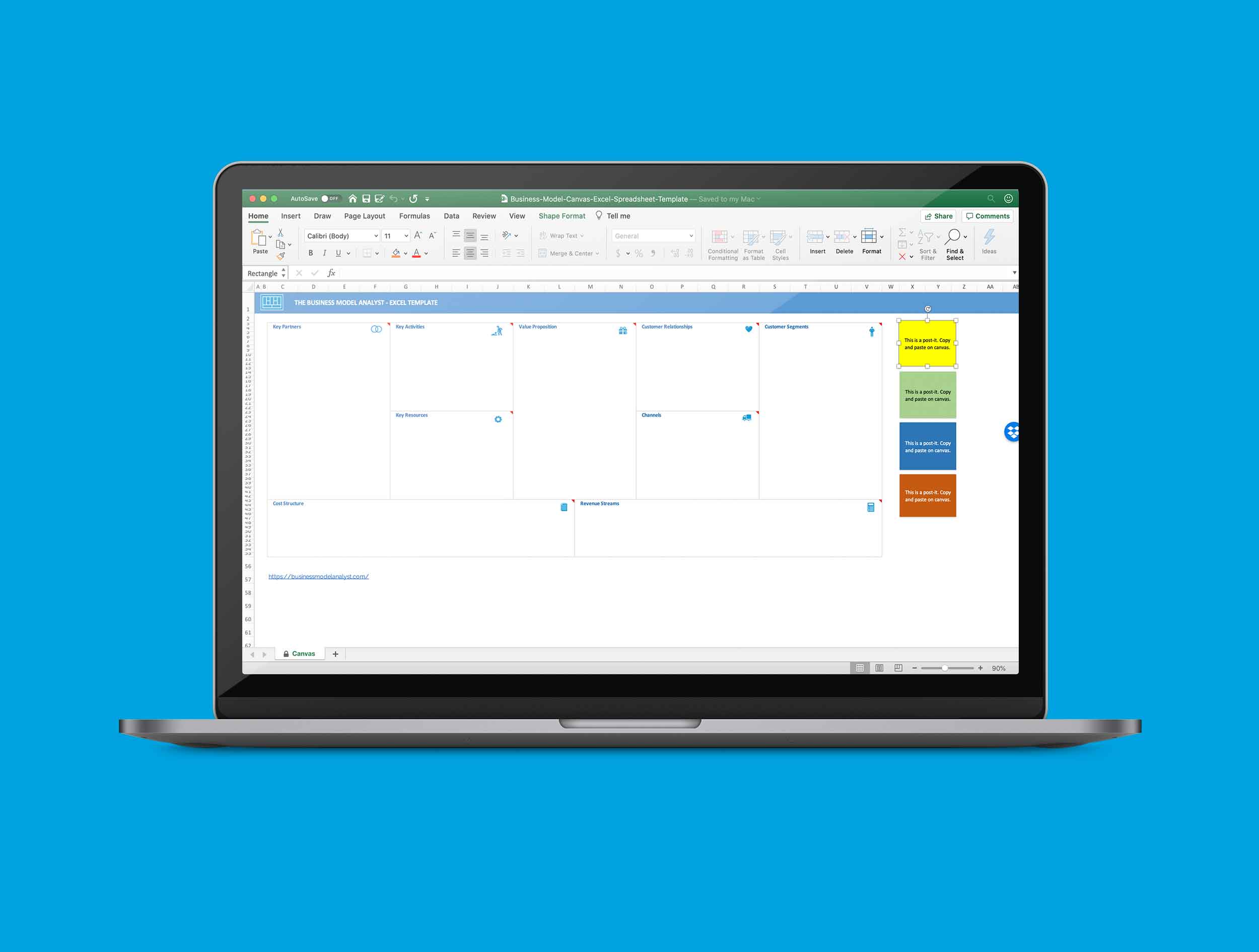 Detail Business Model Canvas Template Excel Nomer 14