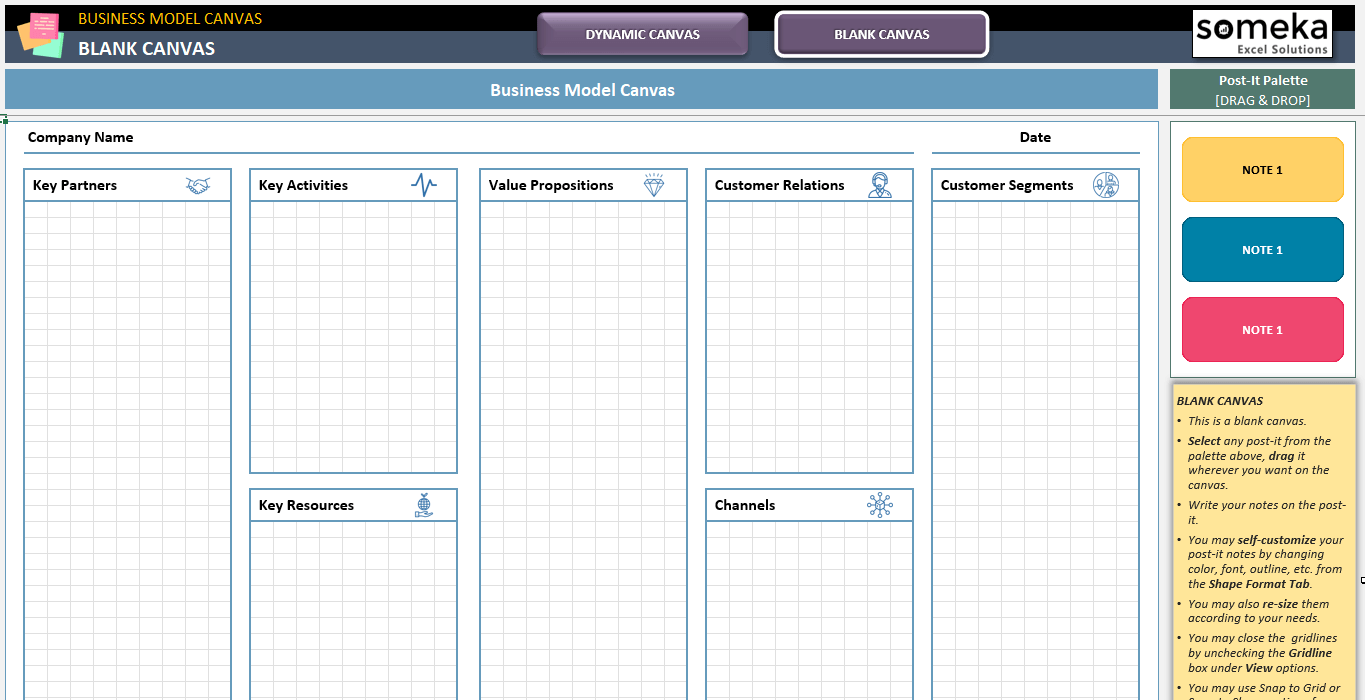 Detail Business Model Canvas Template Excel Nomer 54