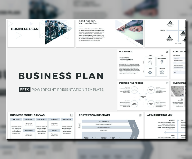 Detail Business Plan Creative Template Nomer 19