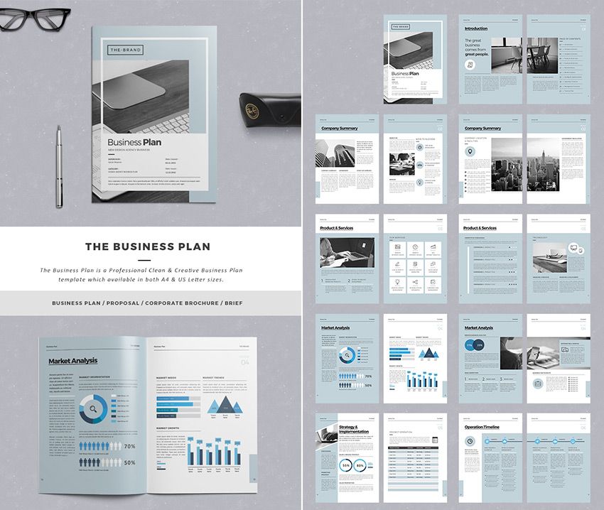 Detail Business Plan Creative Template Nomer 30