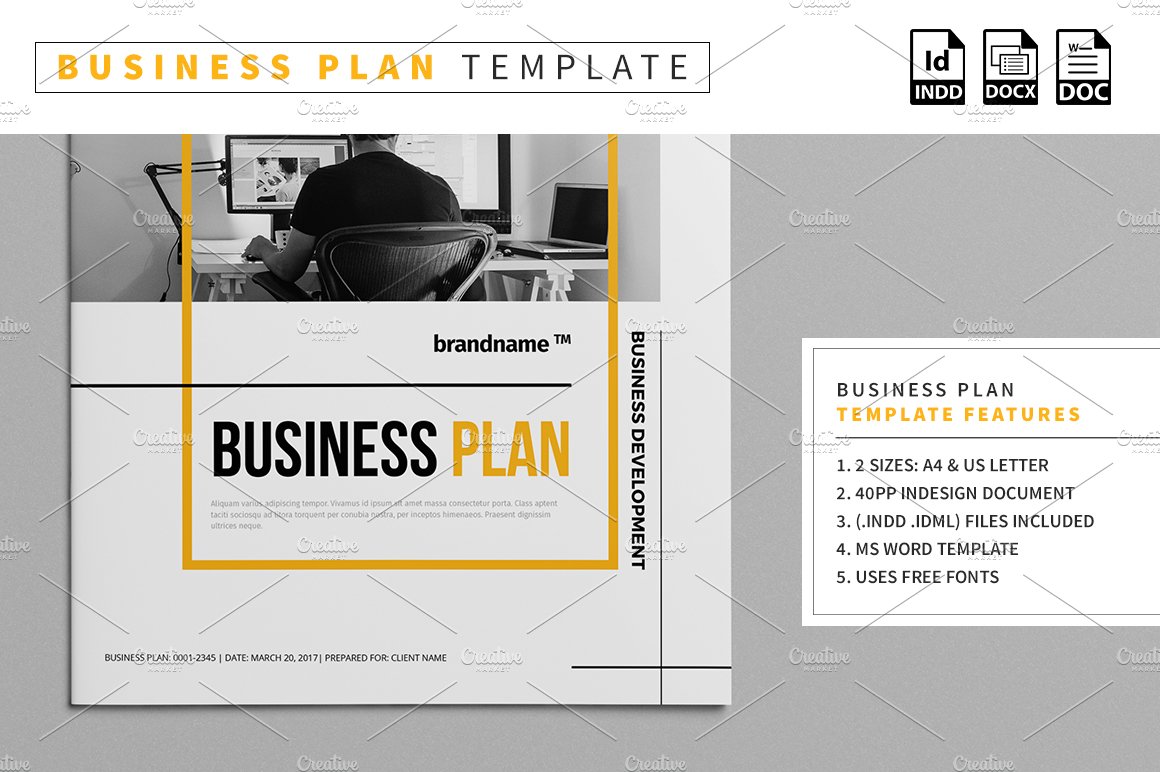 Detail Business Plan Creative Template Nomer 5