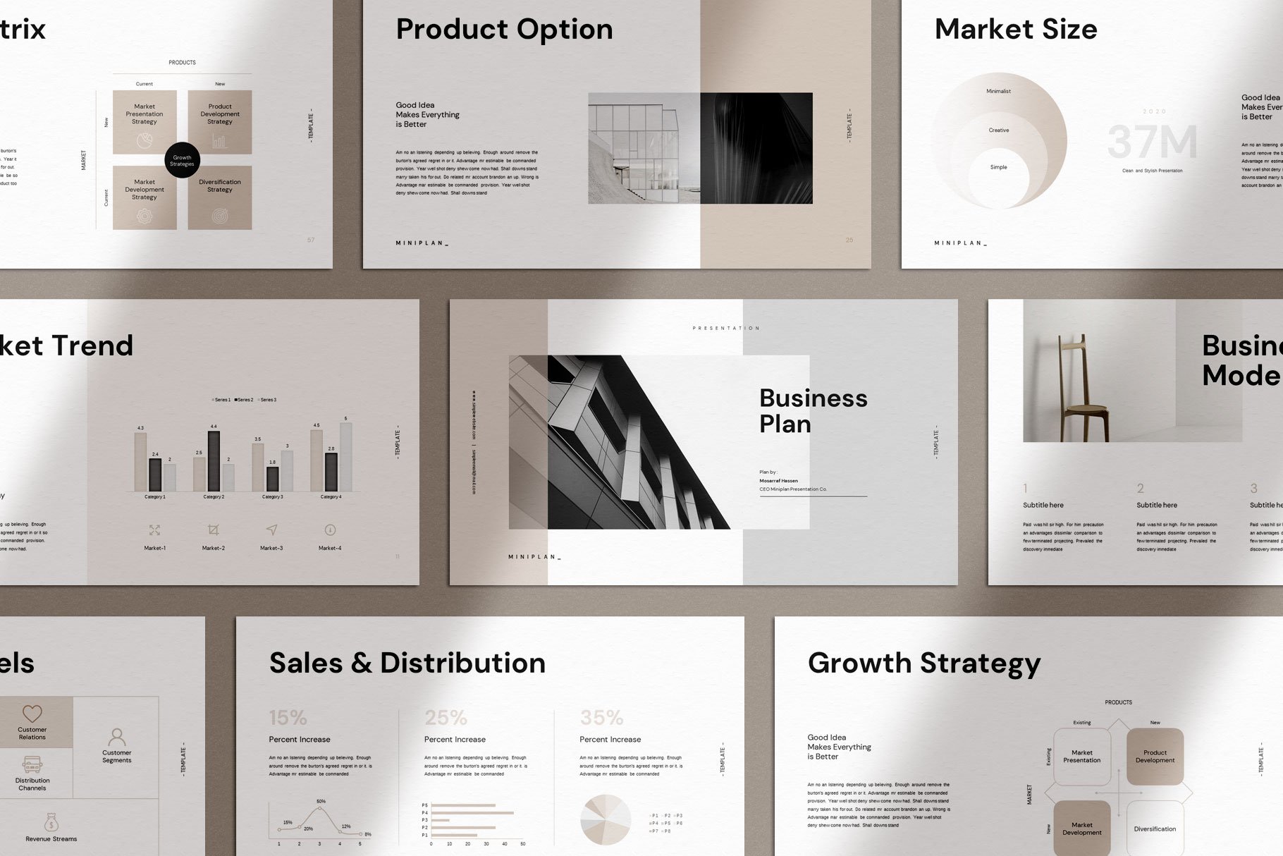 Detail Business Plan Creative Template Nomer 40