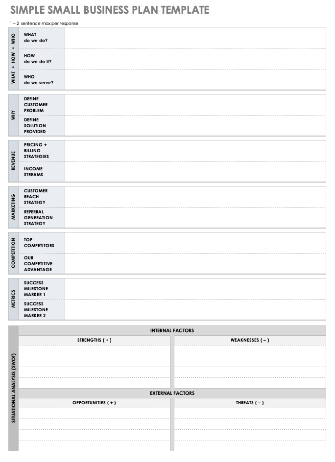 Detail Business Plan Template For New Business Nomer 16