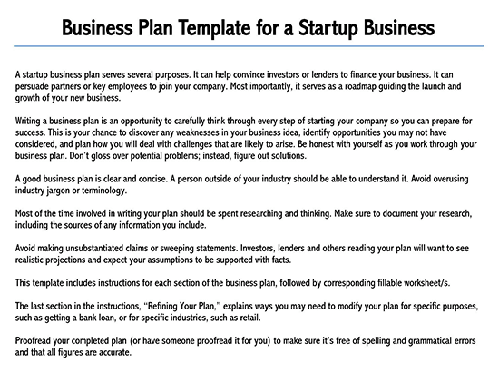Detail Business Plan Template Word Nomer 56