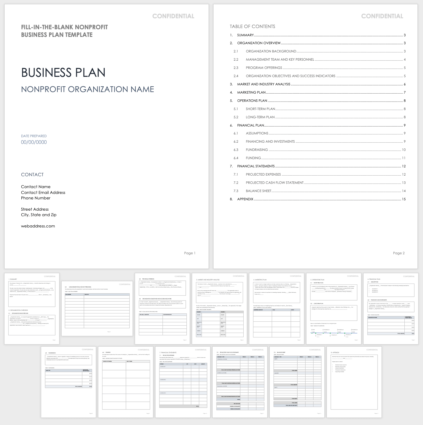 Detail Business Plan Template Word Download Nomer 44