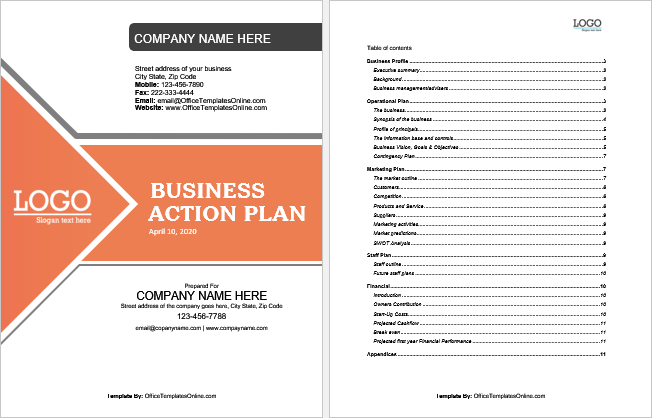 Detail Business Plan Template Word Download Nomer 8