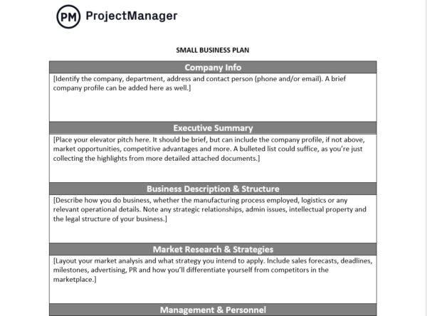 Detail Business Project Template Nomer 24