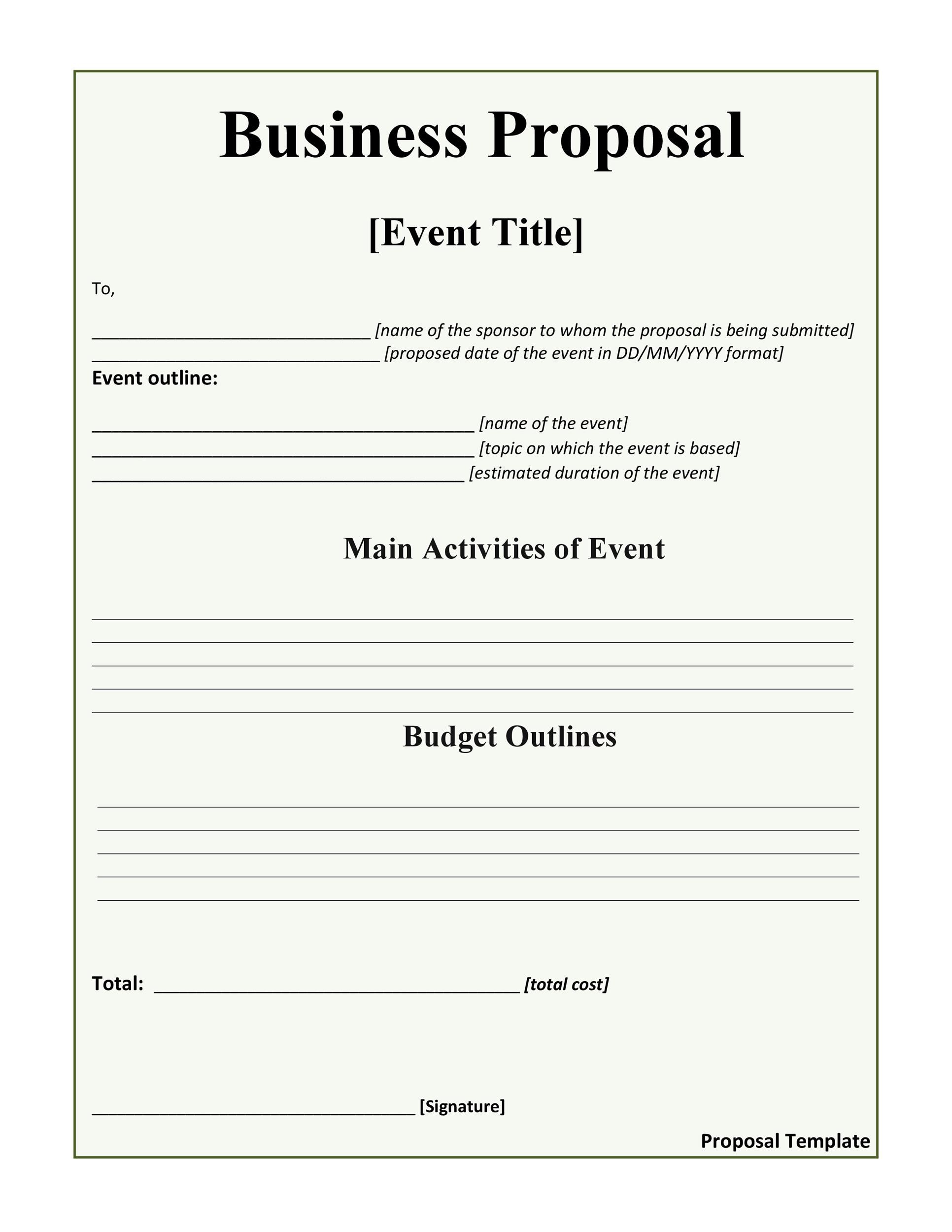 Detail Business Project Template Nomer 41