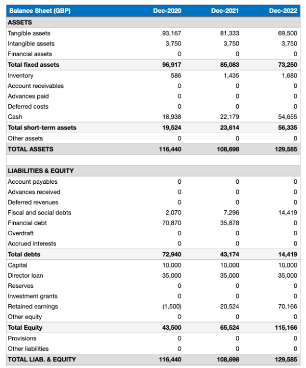 Detail Business Projection Template Nomer 47