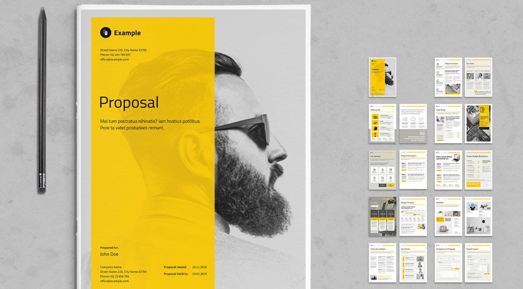 Detail Business Proposal Template Design Nomer 21