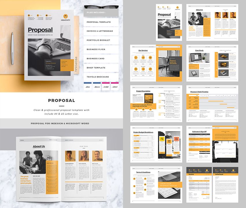 Detail Business Proposal Template Design Nomer 40