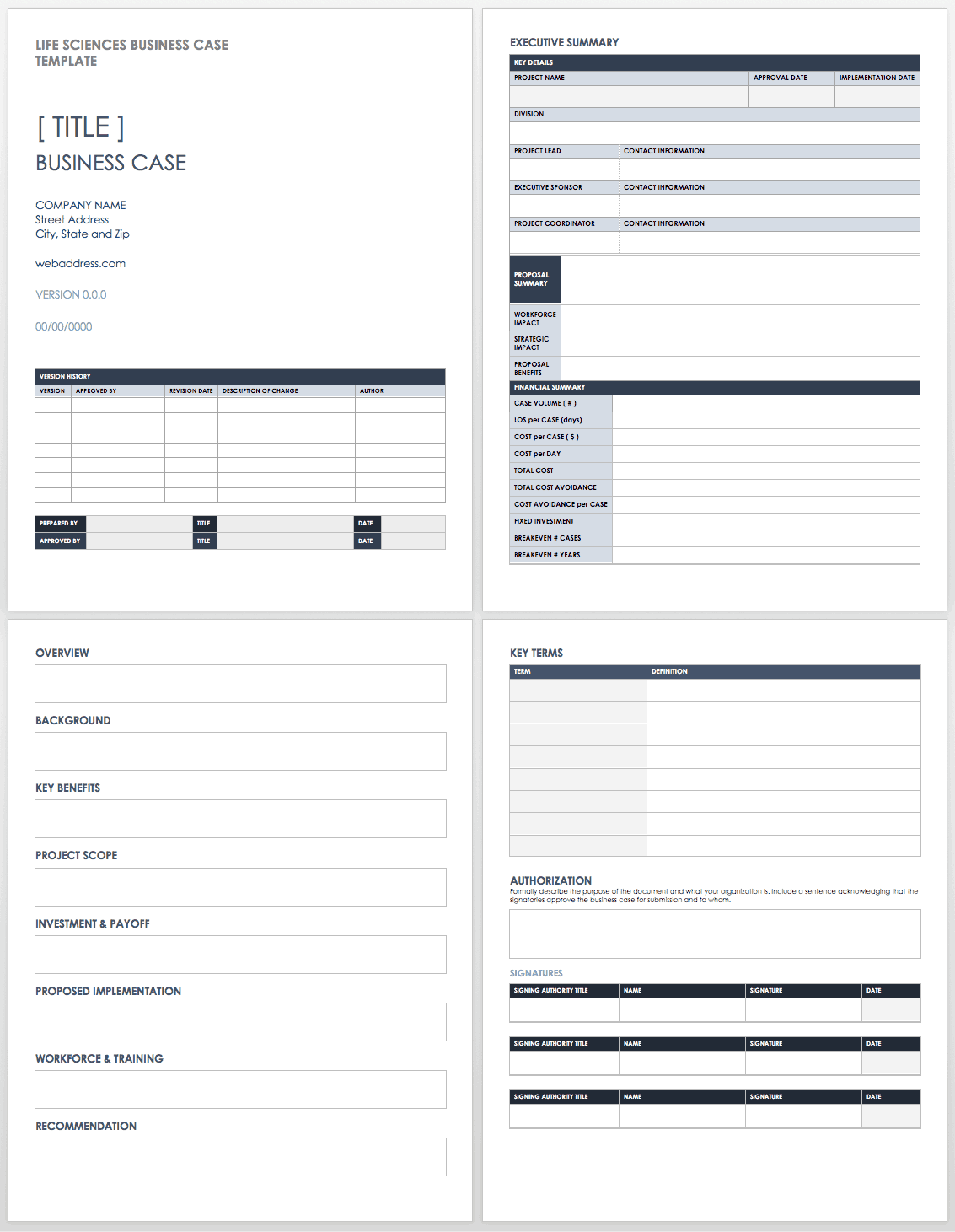 Detail Business Rationale Template Nomer 4