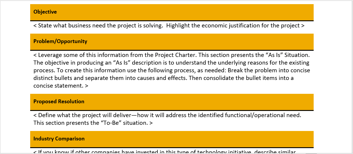 Download Business Rationale Template Nomer 57