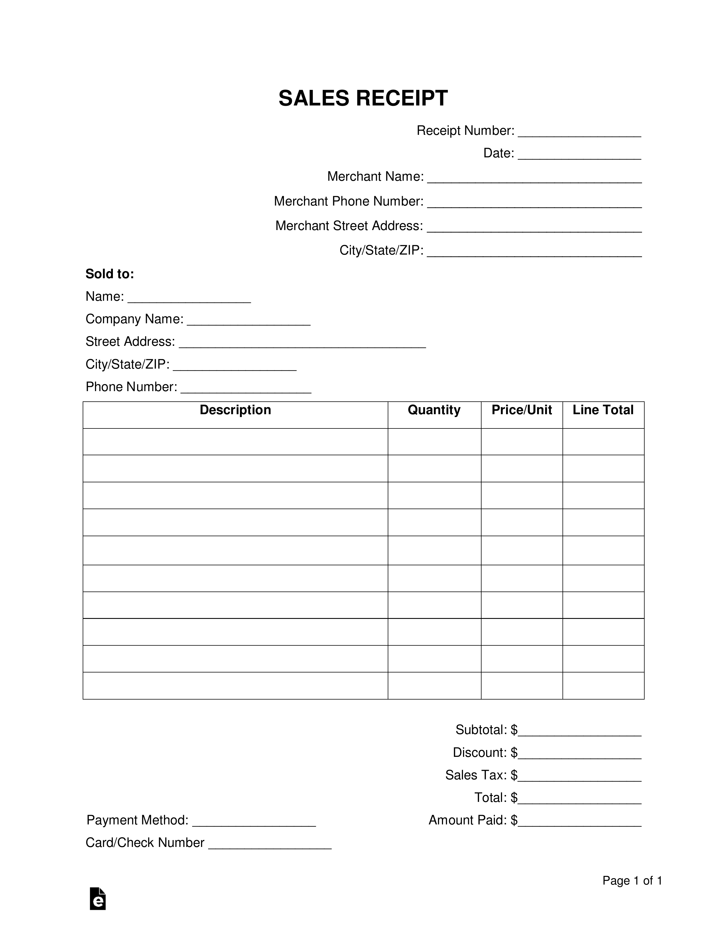 Business receipt template 58 koleksi gambar
