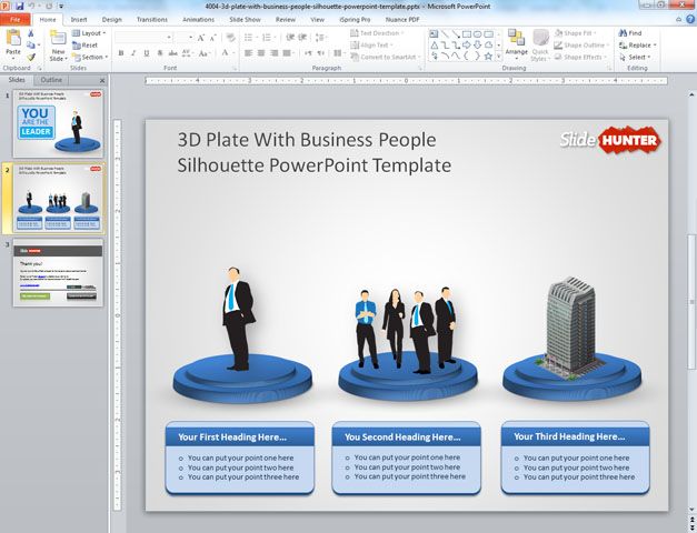 Detail Business Slide Presentation Template Nomer 39