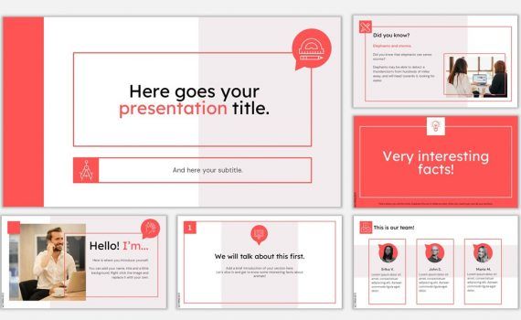 Detail Business Slide Presentation Template Nomer 41