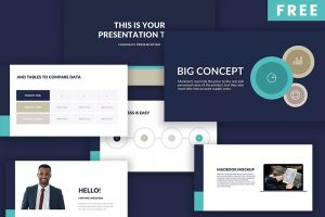 Detail Business Slide Presentation Template Nomer 47