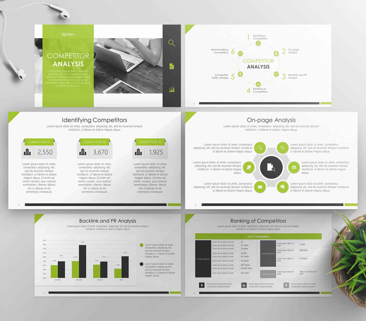 Detail Business Slide Presentation Template Nomer 9