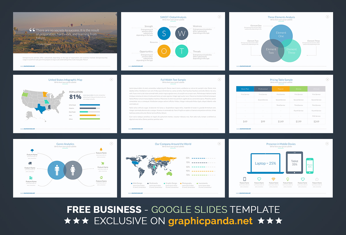 Business Template Google Slides - KibrisPDR