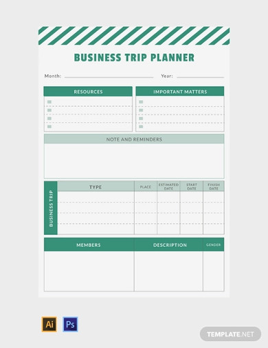 Detail Business Travel Plan Template Nomer 23