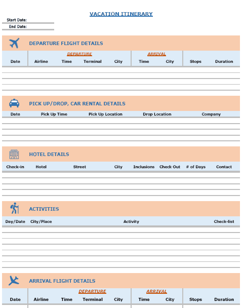 Detail Business Travel Template Excel Nomer 17