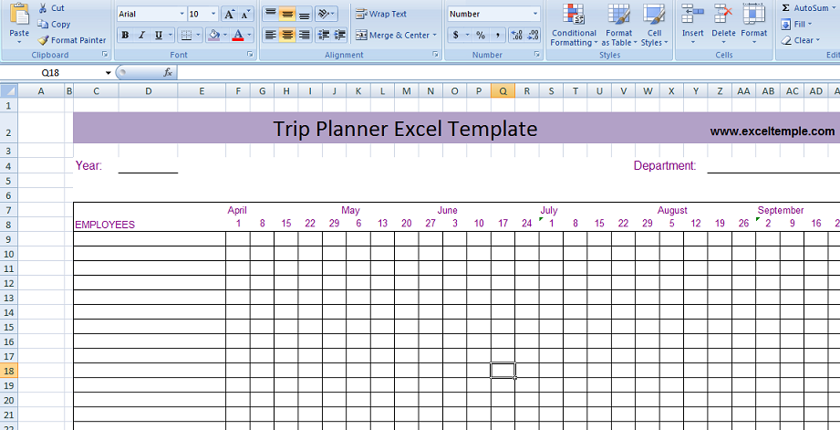 Detail Business Travel Template Excel Nomer 36