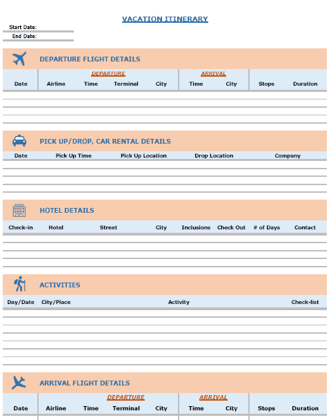 Detail Business Trip Checklist Template Nomer 52