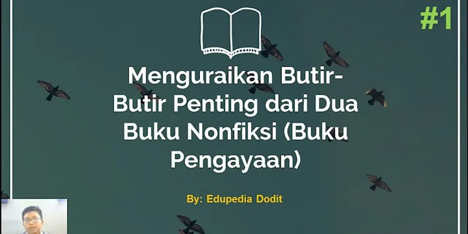 Detail Butir Butir Penting Buku Fiksi Nomer 31