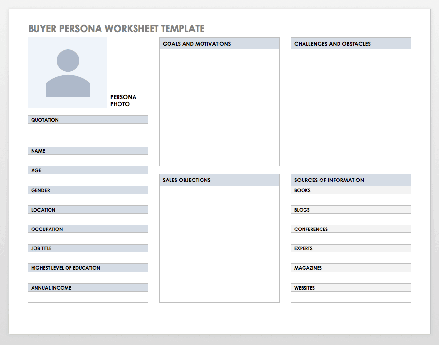 Detail Buyer Persona Template Nomer 26