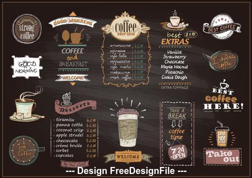 Detail Cafe Menu Template Nomer 11