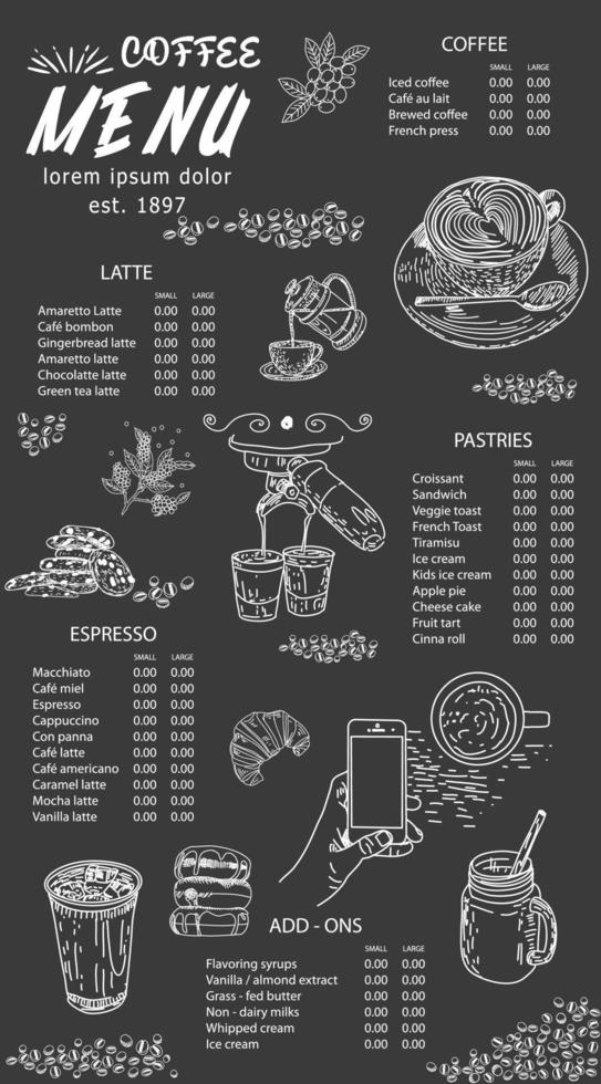 Detail Cafe Menu Template Nomer 17