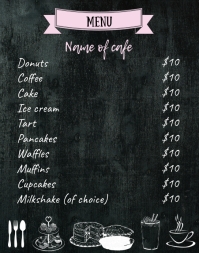 Detail Cafe Menu Template Nomer 33