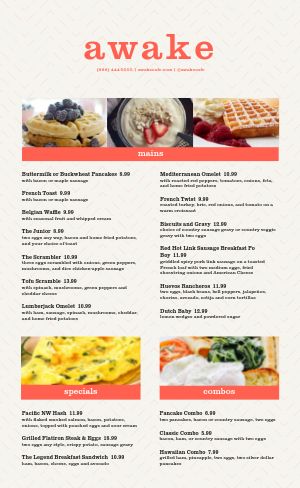 Detail Cafe Menu Template Nomer 39