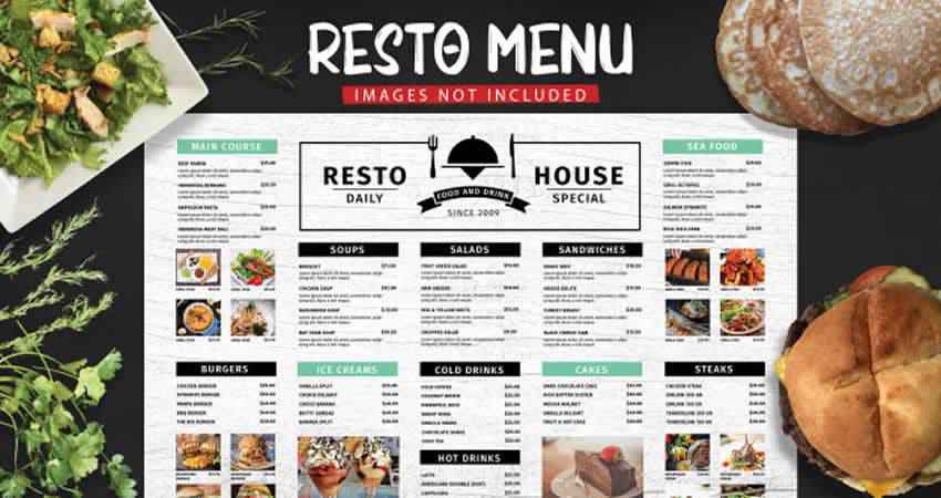 Detail Cafe Menu Template Nomer 49
