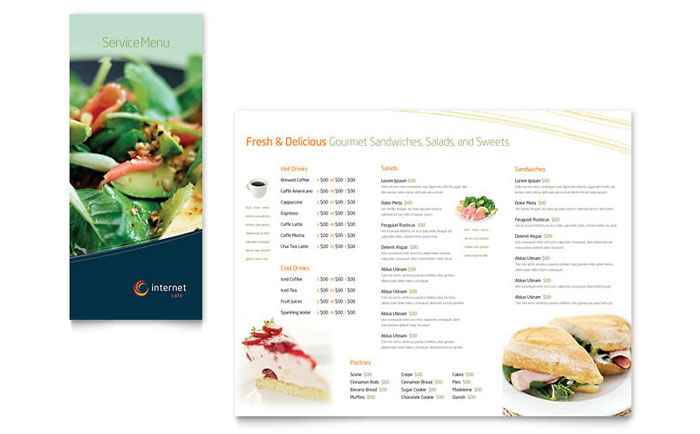 Detail Cafe Menu Template Free Nomer 9